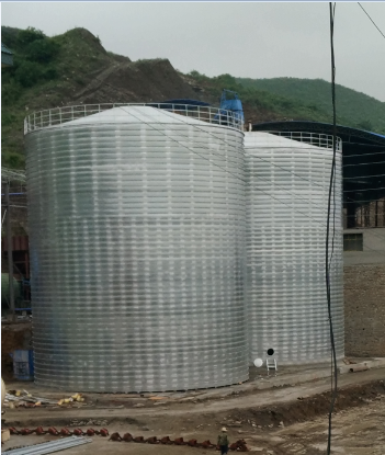 夏县粮食钢板仓的安装全过程不用热焊接