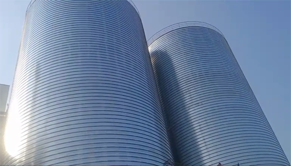 夏县2座混凝土高架卷板仓